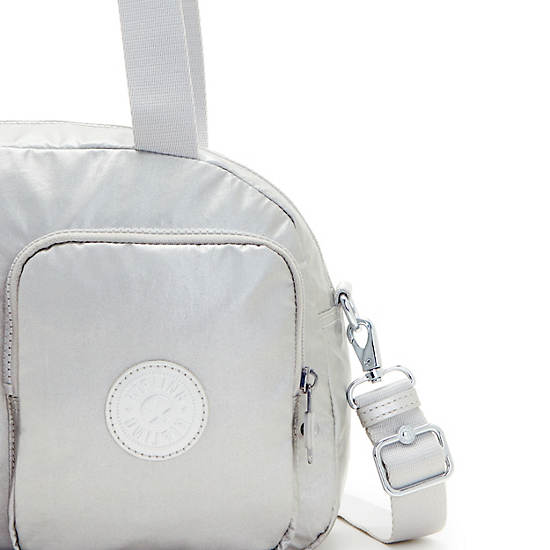 Kipling Cool Defea Metallic Axelväska Silver | SE 1818MQ